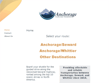 Tablet Screenshot of anchoragetoursandtransfers.com